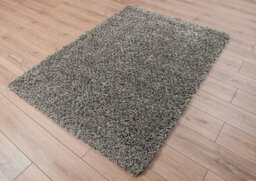 Modern Extra Large Small Soft 5Cm Shaggy Non Slip Bedroom Living Room Carpet Runner Area Rug - Mixed Grey 120 X 170 Cm - thumbnail 3