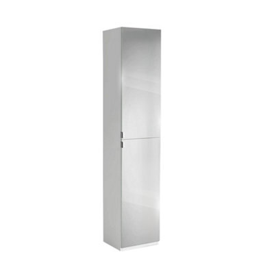 iBathUK 1700mm Tall Bathroom Mirror Cabinet Reversible Cupboard Floor Storage Furniture - image 1