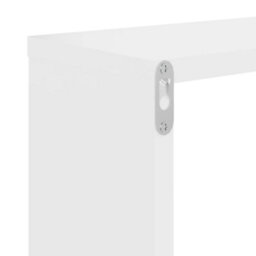 Berkfield Wall Shelf 2 Pcs White 100X15X20 Cm Engineered Wood - thumbnail 7