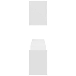 Berkfield Wall Shelf 2 Pcs White 100X15X20 Cm Engineered Wood - thumbnail 6