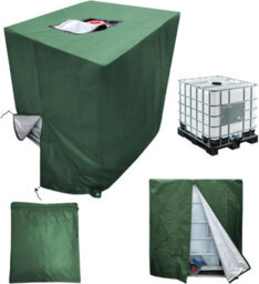 Protective Cover For 1000L Ibc Water Tank, With Handle And Zipper, 120 X 100 116 Cm - thumbnail 1