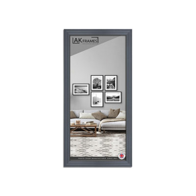"AK Frames 16X8"" Classic Dark Grey Modern Picture Frame - Poster Frame For Photos, Prints And Wall Art - Elegant Home Decor" - image 1
