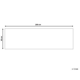 Beliani Rug Karungal Black 60 X 200 Cm - thumbnail 3