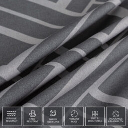 Lazzaro Portal Luxury Microfibre King Duvet Cover Set Ultrasoft Durable Easy Care With Zipper Closure - thumbnail 7