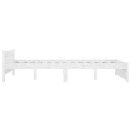 Berkfield Bed Frame With Drawers White 135X190 Cm 4Ft6 Double - thumbnail 6