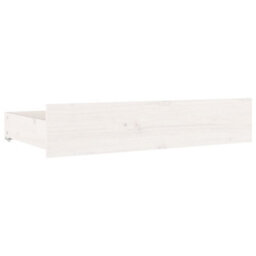 Berkfield Bed Frame With Drawers White 135X190 Cm 4Ft6 Double - thumbnail 8