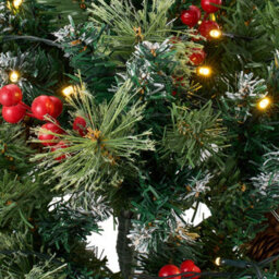 Darphe Pre-Lit Artificial Christmas Planter Bushes Decoration With Led Lights - thumbnail 6