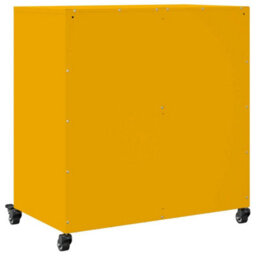 Berkfield Sideboard Mustard Yellow 68.5X39X72 Cm Steel - thumbnail 8