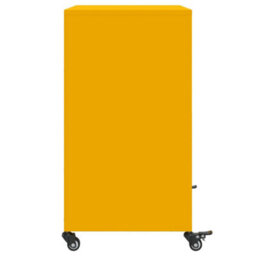 Berkfield Sideboard Mustard Yellow 68.5X39X72 Cm Steel - thumbnail 7