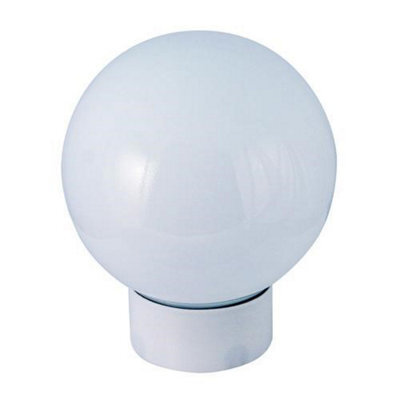 CED Glb100W Bathroom Glass Sphere / Globe Shade Energy Lamp 100W White Bc