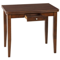 Beliani Extending Dining Table Masela Dark Brown 90/120 Cm 60 Cm Wood - thumbnail 6