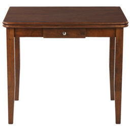 Beliani Extending Dining Table Masela Dark Brown 90/120 Cm 60 Cm Wood - thumbnail 7