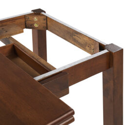 Beliani Extending Dining Table Masela Dark Brown 90/120 Cm 60 Cm Wood - thumbnail 9