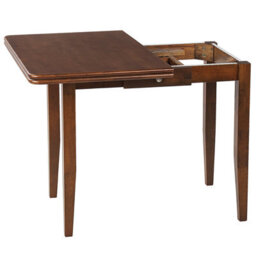 Beliani Extending Dining Table Masela Dark Brown 90/120 Cm 60 Cm Wood - thumbnail 4
