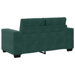 Vidaxl Loveseat Sofa With Cushion Dark Green Velvet - thumbnail 6