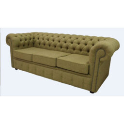 Chesterfield Handmade Arnold 3 Seater Glamis Goldcrest Wool Sofa In Classic Style - thumbnail 3