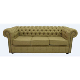 Chesterfield Handmade Arnold 3 Seater Glamis Goldcrest Wool Sofa In Classic Style - thumbnail 1