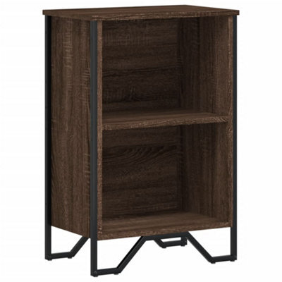 Berkfield Modern Bookcase Brown Oak 50X31X74.5 Cm Engineered Wood