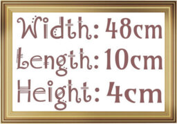 Spot On Dealz Set Of 2 Photo Floating Picture Ledge Display Wall Shelf 48 Cm Length With Marble Pvc Finish Wooden Decorative Shelves (48 X 10Cm) - thumbnail 4