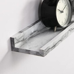 Spot On Dealz Set Of 2 Photo Floating Picture Ledge Display Wall Shelf 48 Cm Length With Marble Pvc Finish Wooden Decorative Shelves (48 X 10Cm) - thumbnail 2