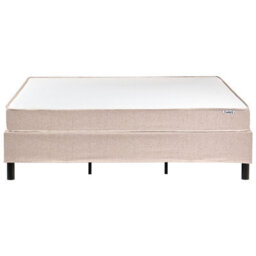 Beliani Divan Bed Without Headboard Fabric Countess 180 X 200 Cm (Eu Super King) Beige - thumbnail 4