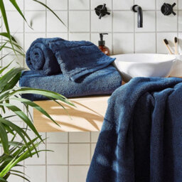 Allure Bath Fashions Hotel Luxury Heavweight Bath Sheet - Navy - thumbnail 2