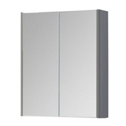 Clifton 500mm 2 Door Bathroom Mirror Cabinet- Basalt Grey- (Choice) - thumbnail 1