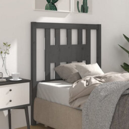 Berkfield Headboard Grey 96X4X100 Cm Solid Wood Pine - thumbnail 5