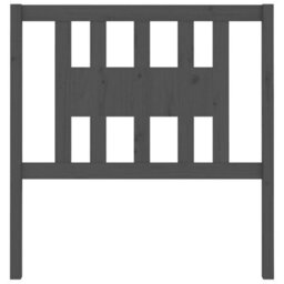 Berkfield Headboard Grey 96X4X100 Cm Solid Wood Pine - thumbnail 3