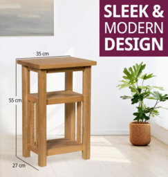 Hallowood Furniture Waverly Oak Magazine Table - thumbnail 3