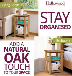 Hallowood Furniture Waverly Oak Magazine Table - thumbnail 6