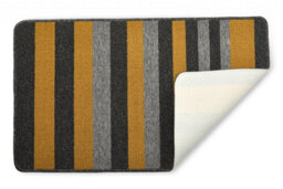 Emma Barclay Jersey Two Piece Non-Slip Bath Set Bath Mat & Pedestal Mat Ochre - thumbnail 2