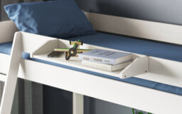 Flair Noomi Nora Midi Wooden Midsleeper Full Set - White - thumbnail 3