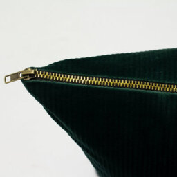 Furn. Aurora Ribbed Velvet Feather Filled Cushion - thumbnail 3