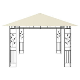 Walplus Gazebo With Mosquito Net 4X3X2.73 M Cream 180 G/ma - thumbnail 4