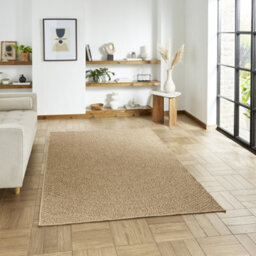 Brown Natural Abstract 2mm Thick Rug, Stain-Resistant Outdoor Rug For Patio, Decks, Garden, & Balcony-160Cm X 230Cm - thumbnail 1