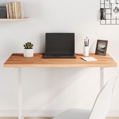 Berkfield Table Top 100X60X2.5 Cm Rectangular Solid Wood Beech - image 1