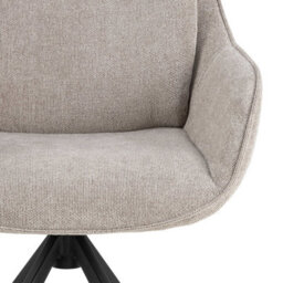 Wyld Haus Norwich 200Cm Dining Table With 4 Sand Fabric Swivel Chairs - thumbnail 8