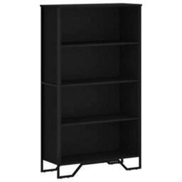 Berkfield Bookcase Black 80X31X137.5 Cm Engineered Wood - thumbnail 2