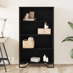 Berkfield Bookcase Black 80X31X137.5 Cm Engineered Wood - thumbnail 3