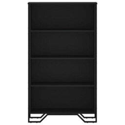 Berkfield Bookcase Black 80X31X137.5 Cm Engineered Wood - thumbnail 4
