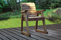 Charles Taylor Trading Chair Rocker - L77 X W68 X H102 Cm - Redwood - Minimal Assembly Required - thumbnail 4