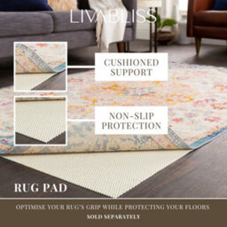 Livabliss Arnold-Hand Tufted Grey Beige Pink Wool Traditional Boho Living Dining Bedroom Rug 183 X 274 Cm Easy Care, Non Shedding - thumbnail 9
