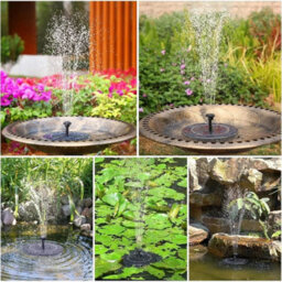Copper+ Solar Fountain Bird Bath Traditional Patio Outdoor Garden Pedestal Ornament Birds Water Bowl - thumbnail 6