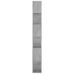 Berkfield Book Cabinet Room Divider Concrete Grey 80X24X186 Cm Engineered Wood - thumbnail 4