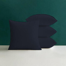 Crescent Waterproof 45X45Cm Navy Garden Cushion, Shredded Foam Filled Outdoor Garden Throw Pillow Pack Of 4 - thumbnail 1