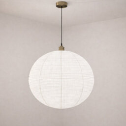 CGC Interiors Cgc Sybil Linen Large Round Globe Easy Fit Hand Made Lampshade - thumbnail 1