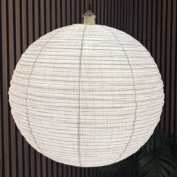 CGC Interiors Cgc Sybil Linen Large Round Globe Easy Fit Hand Made Lampshade - thumbnail 4