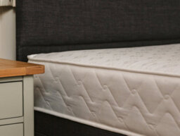 Divan Base Direct Rome Comfort Deluxe Sprung Divan Bed Set 2Ft6 Small Single 2 Drawers Side - Lino Charcoal - thumbnail 2