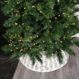 48Or70Cm Samuel Alexander Kd Willow Christmas Tree Skirt Wicker Rattan  Large White Wash - thumbnail 8